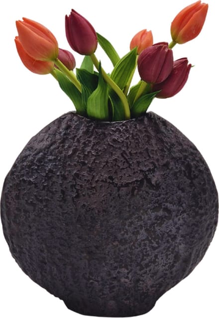 Deco4yourhome® - Vaas - Vensterbank Vaas - Bali - Zwart - Black