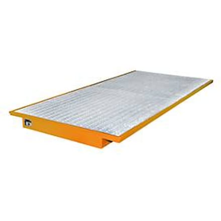 Hangende opvangbakken voor stelling type EHW 2700, oranje RAL2000