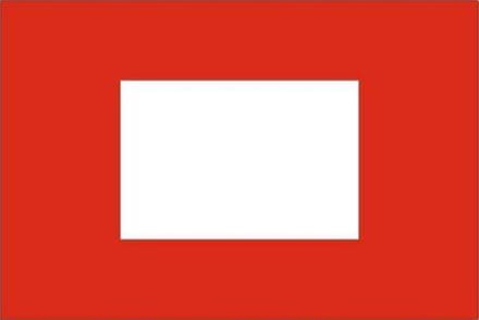 Sleepvlag 70x100cm Finishvlag rood
