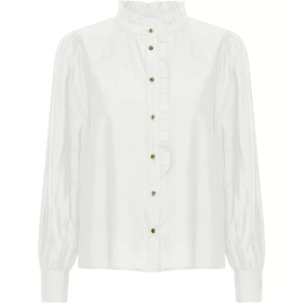 Ichi Blouse Ihkarlani Sh 20121887 114201 Cloud Dancer Dames Maat - W38