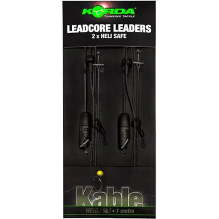 Korda Heli Safe Leadcore Leaders 1m (2 pcs) - Maat : Gravel