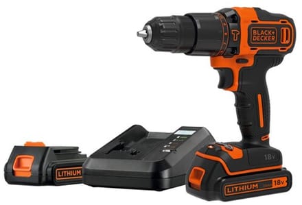 Black & Decker BLACK+DECKER 18v slagboremasker 2 versnellingen 2x2.0ah met koffer