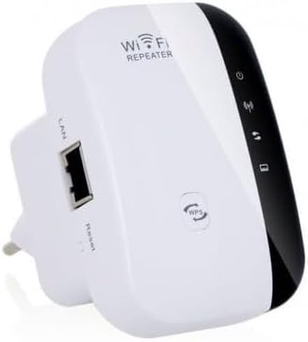 Wifi Versterker - Router Extender - Internet Uitbreiden - 300 Mbps Snelheid - 8 x 8 x 7 cm - Wit