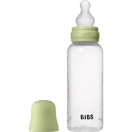 Bibs babyfles met siliconen speen - medium flow 270ml Mineral Grey unisex