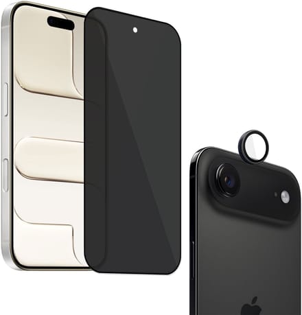 ChiGuard Privacy Screenprotector + Camera beschermglas geschikt voor iPhone 17 Air Screenprotector - Beschermglas - Camera - Privé GuardCover