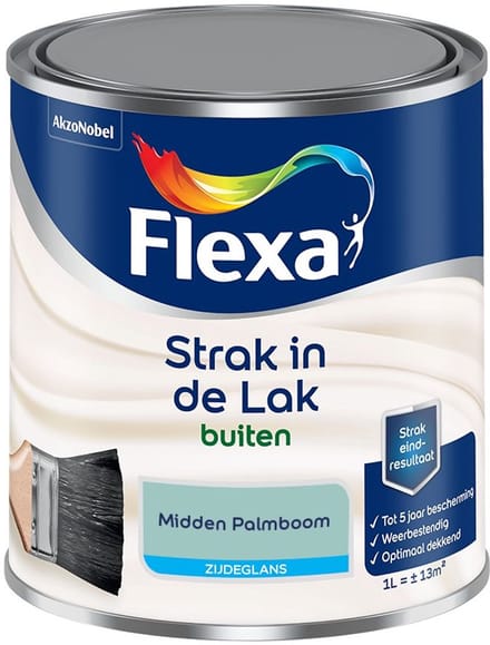 Flexa - Strak In De Lak Buitenlak Zijdeglans - Midden Palmboom - Mengverf - 1 L