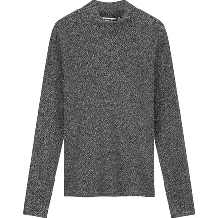 We Are Labels Nous Sommes Labels – Timmie Turtleneck Grey Glitter Größe: S | Pullover Outlet | Damen | Grau