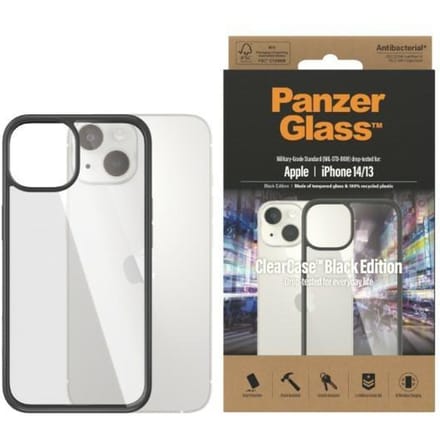 PanzerGlass ClearCase Apple iPhone 14 | 13 | Black