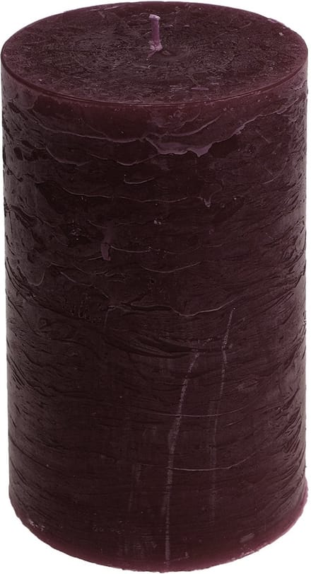 Effen gekleurde kaarsen bordeaux 85x150mm 2st, 2 Stück