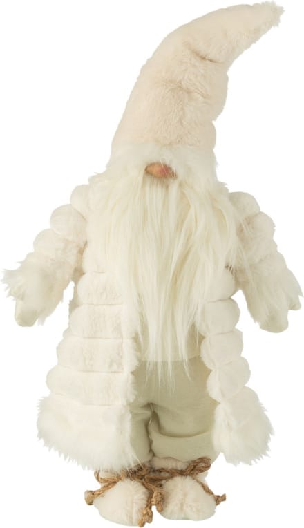J-Line figuur Kabouter Gewatteerde Jas - textiel - creme/bruin - small