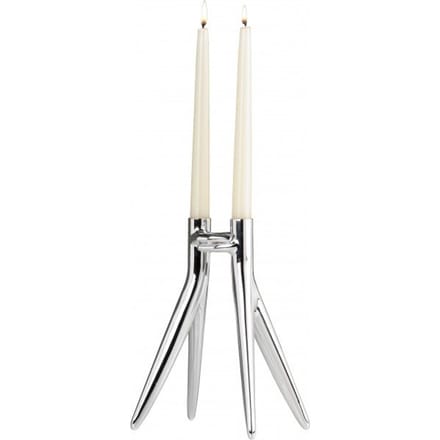 Kartell - Abbracciaio Kaarsenhouder - chroom - zilver