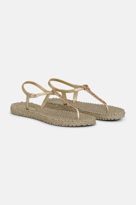 Slippers met koper mix strass steen CHEERFUL10C
