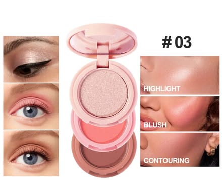 3in1 Palette 03 - Highlight Blush Contour - 6g
