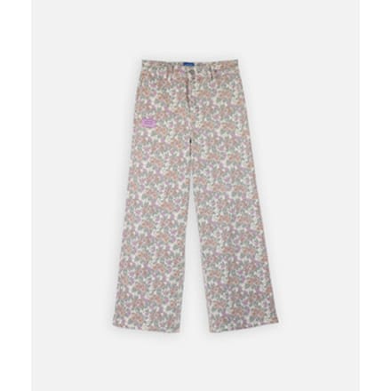 Wijde broeken Oxbow Bedrukte twill broek SANDLILY