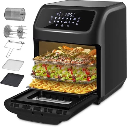 RWB® Airfryer XXL - Mini-oven - Heteluchtfriteuse - 12L - 12 Programma's