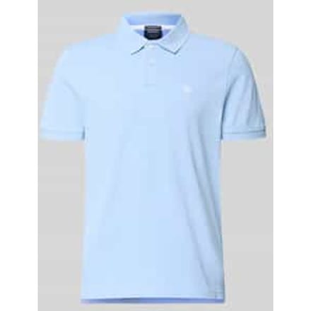 regular fit poloshirt met labelstitching