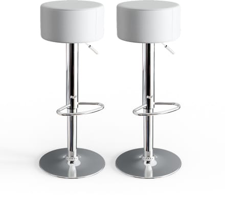 Vicco Barkrukken set van 2 – 33 x 92 cm 2 delen Wit