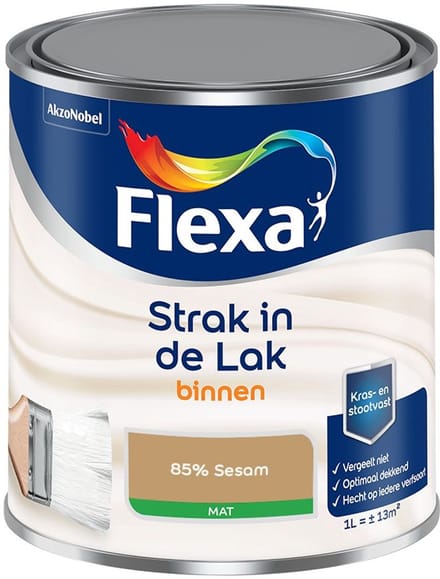 Flexa - Strak In De Lak Binnenlak Mat - 85% Sesam - Mengverf - 1 L