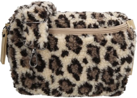 Beagles Lugo Heuptas - Crossbodytas - Schoudertas - Teddy - Luipaard Beige
