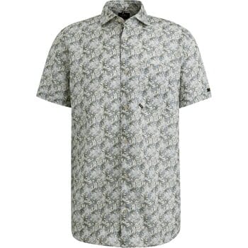 Overhemd Lange Mouw Vanguard Short Sleeve Overhemd Print Blauw Groen