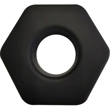 Hidden Desire - Soft Silicone Hunk C-Ring - Rings Zwart