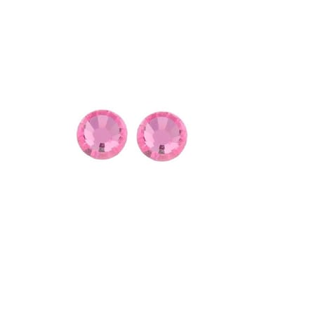 Behave - Oorknoppen dames - zilverkleur roze kristal - subtiele sparkle