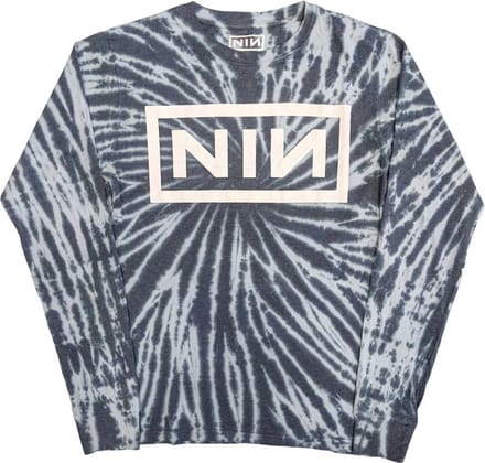 Nine Inch Nails - Logo Longsleeve shirt - S - Blauw