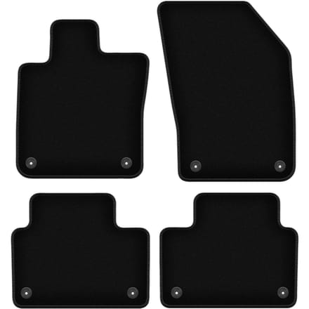 BASIC zwarte veloursmatten voor: Volvo S60 III sedan (2019-)