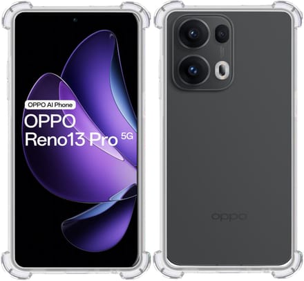 TechNow Hoesje geschikt voor OPPO Reno 13 Pro – Extreme Shock Case – Case Transparant