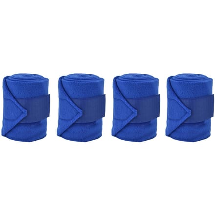 4 Stuks Paardenbeenwikkel Klittenbandsluiting Beschermer Zachte Polyester Set Kit voor Hond Koe Kat Blauw blue