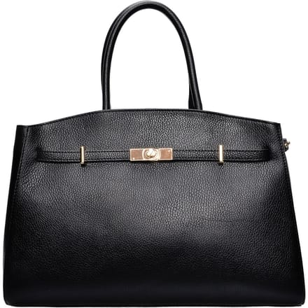 Anna Luchini Zwart Rundleer Tas