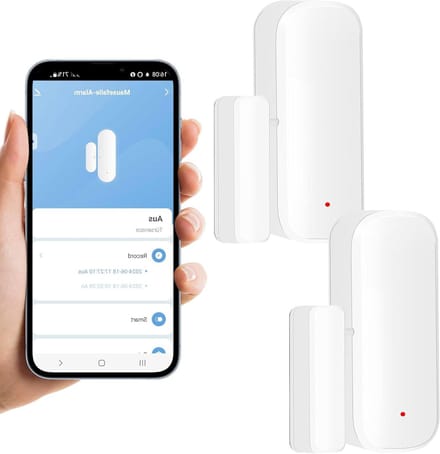 Slimme Deur Sensor - Draadloze Raam Sensor - Huis Beveiliging - Directe App Meldingen