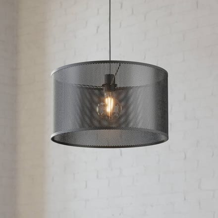 EGLO Manby Hanglamp - E27 - Ø 45 cm - Zwart - Staal