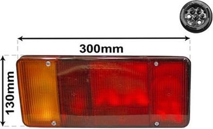 Achterlicht links Iveco Daily Iii Open Laadbak/ Chassis. Model: 1998-03 - 2009-10