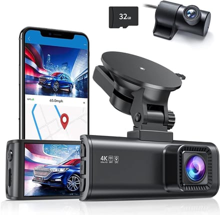 Core® Dashcam Voor en Achter - Dashcam - Dashcam Voor Auto - Zwart - 10cm x 4cm x 3cm