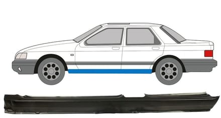 Volledige dorpel voor Ford Sierra 1982-1993 / Links