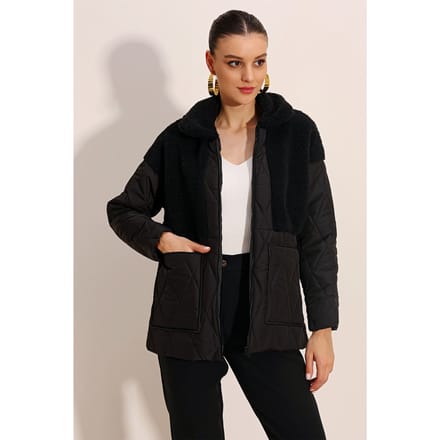 Pluche Puffer Jas