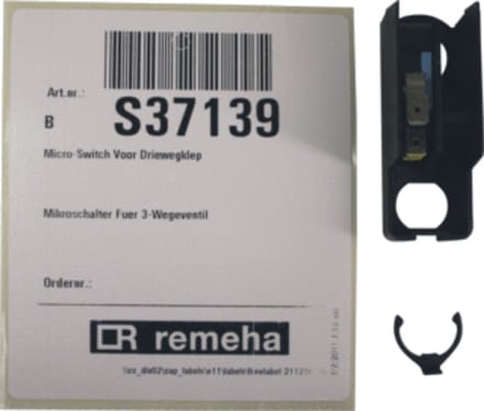 Remeha Micro-switch voor 3-wegklep S37139 - t.b.v. Remeha W23(c)