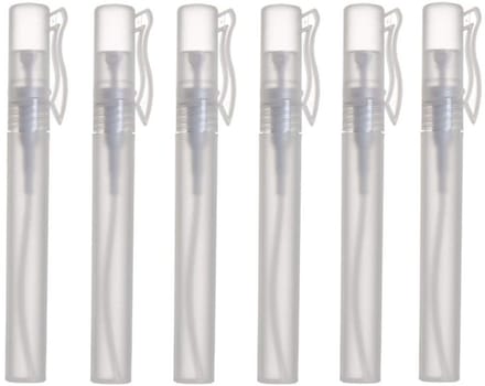 Dailygoods- Parfumfles 6pcs - Navulbaar - Mini - Antilek - Refillbaar - Lichtgewicht - Hoge kwaliteit kunststof - Parfumatomizer