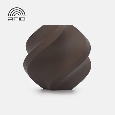 Bambu Lab PLA Matte Donkerchocoladebruin Refill 1kg – 1.75mm – Filament Navulling (11802, zonder spoel)