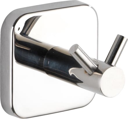 Wenko Wandhaak Duo Mezzano 5,5 X 5,5 Cm Rvs Zilver 2-delig