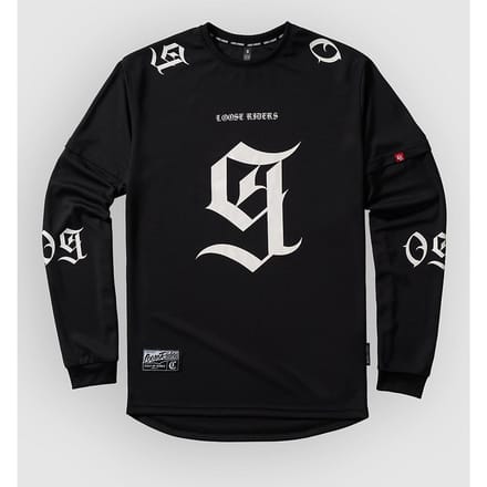 Loose Riders Nine Lives Long Sleeve Jersey zwart