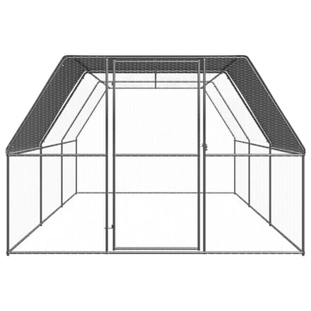 Vidaxl Buitenkooi voor Kippen, 3x6x2 m, Gegalvaniseerd Staal