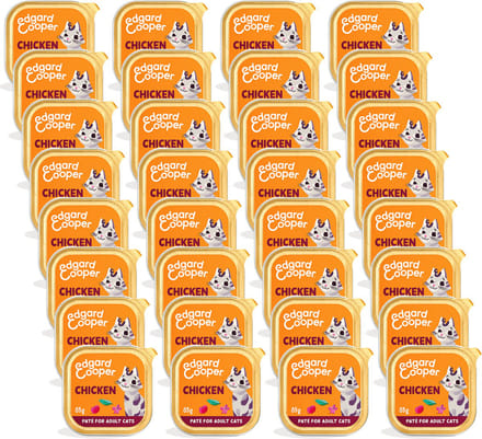 Edgard & Cooper Adult Paté 85 g - Kattenvoer - 32 x Kip