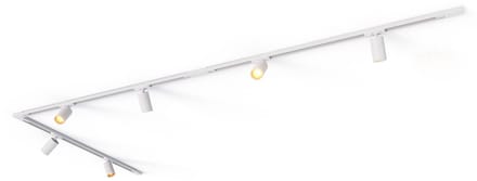 Calex Railverlichting - 3 Meter - GU10 Fitting - 6 Spots - Opbouwspot - Wit - 1 Fase