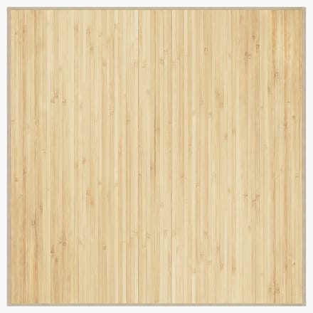 vidaXL - Vloerkleed - vierkant - 100x100 - cm - bamboe - lichtnaturel