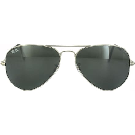Ray-Ban Aviator unisex zilveren grijze spiegel zonnebril
