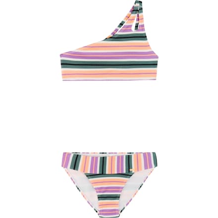 Protest PRTGogo JR - Bikini set Meisjes - One shoulder - Normale pasvorm - Uitneembare vulling - Groen