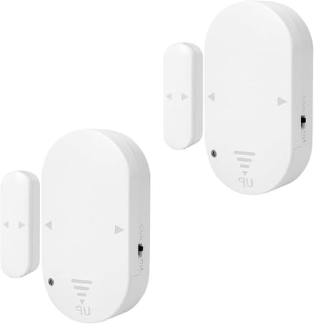 Deuralarm met Sirene - Raamalarm Sensor - Huis Beveiligen - Trillingssensor - 2 Pakken - Wit
