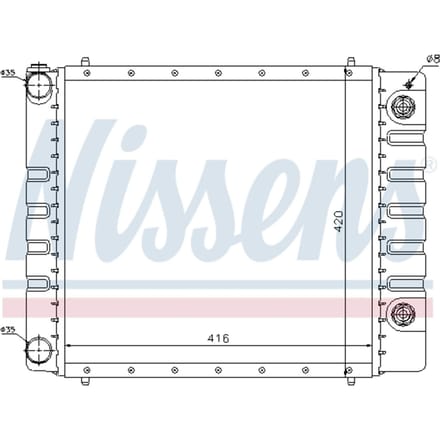 Radiator, motorkoeling NISSENS 64328